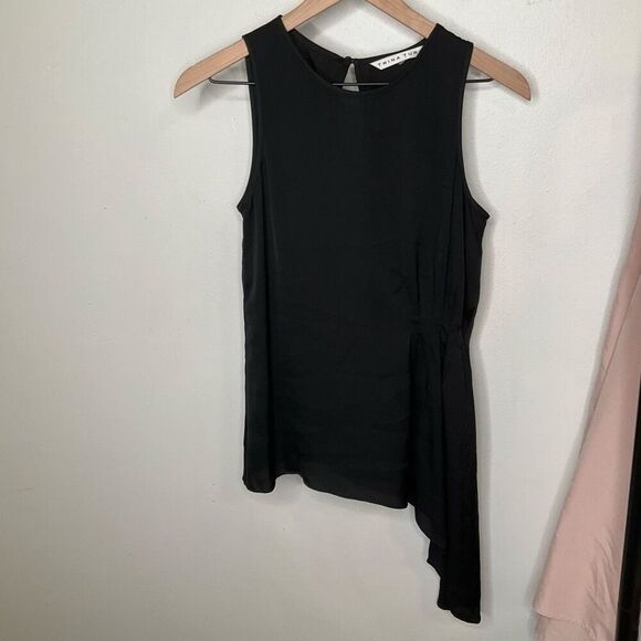 Trina Turk Silk Asymmetrical Tank - Picture 2 of 9